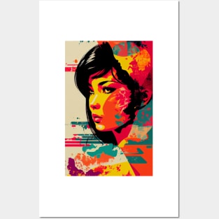 Vintage woman in pop-art style Posters and Art